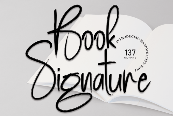 Book Signature: A Font for Elegant and Flowing Designs