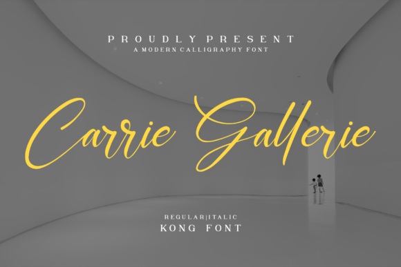 Discover the Elegant Flow of the Carrie Gallerie Script Font
