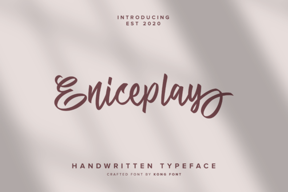 Eniceplay: A Modern Script Font for Creative Designers