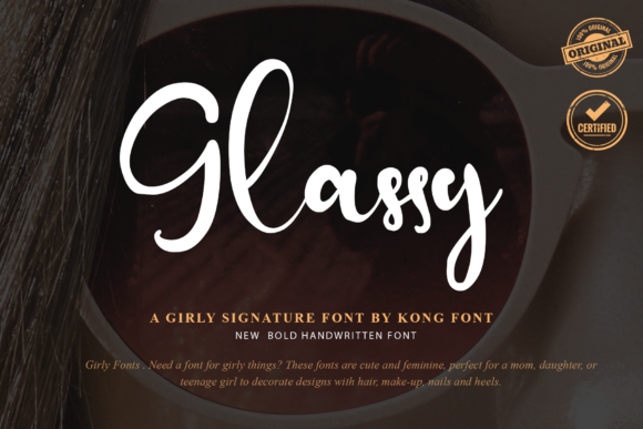 Glassy: A Playful Handwritten Script Font