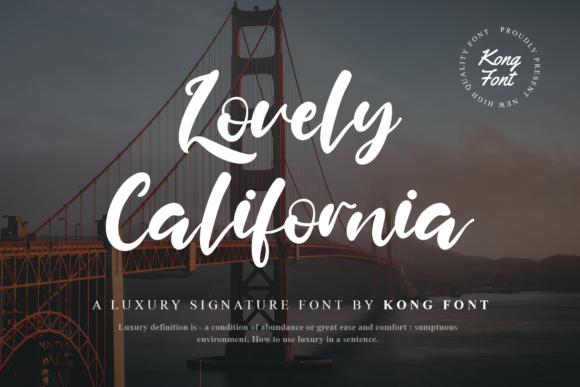 Lovely California: A Modern & Playful Script Font
