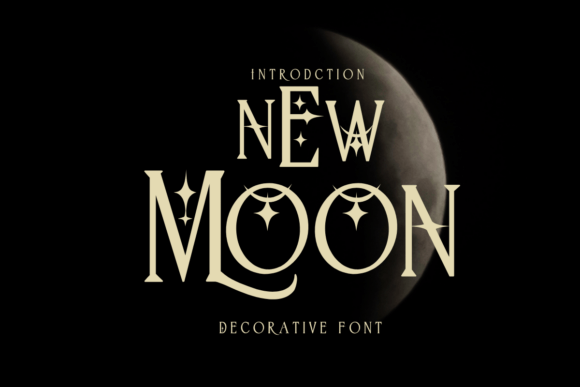 New Moon: A Decorative Font for Creative Projects