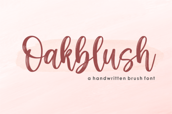 Oakblush: A Playful Script Font for Creative Designs