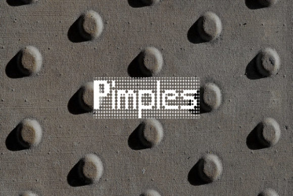 Pimples: A Unique Pixel Font for Creative Design