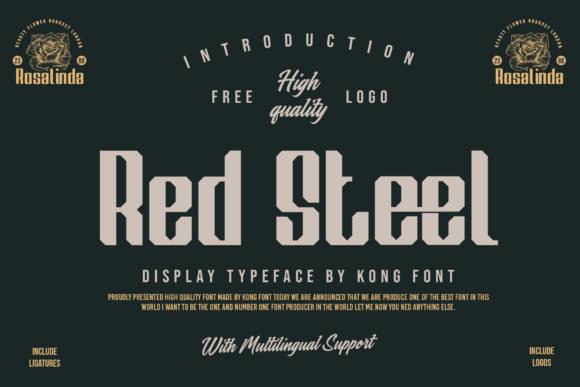 Red Steel: A Modern Script Font for Creative Projects