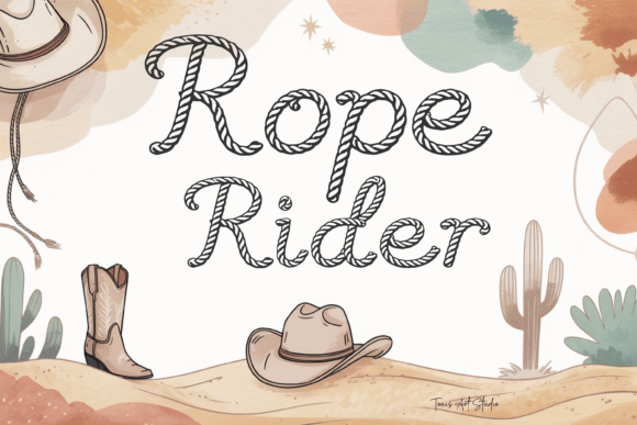 Rope Rider: The Authentic Western Rope Font